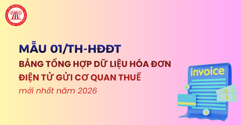 Tải Mẫu 01/TH-HĐĐT Bảng tổng hợp dữ liệu hóa đơn điện tử gửi cơ quan thuế mới nhất năm 2026 theo Thông tư 91/2026/TT-BTC