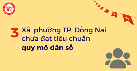 Danh sách 3 xã, phường TP. Đồng Nai chưa đạt tiêu chuẩn quy mô dân số bao gồm xã, phường nào?