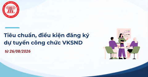 Điều kiện để thi tuyển công chức Viện kiểm sát nhân dân từ 26/8/2026 theo Quyết định 16/QĐ-VKSTC là gì?