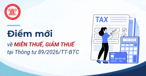 Điểm mới về MIỄN THUẾ, GIẢM THUẾ tại Thông tư 89/2026/TT-BTC theo Công văn 5746 chi tiết thế nào?