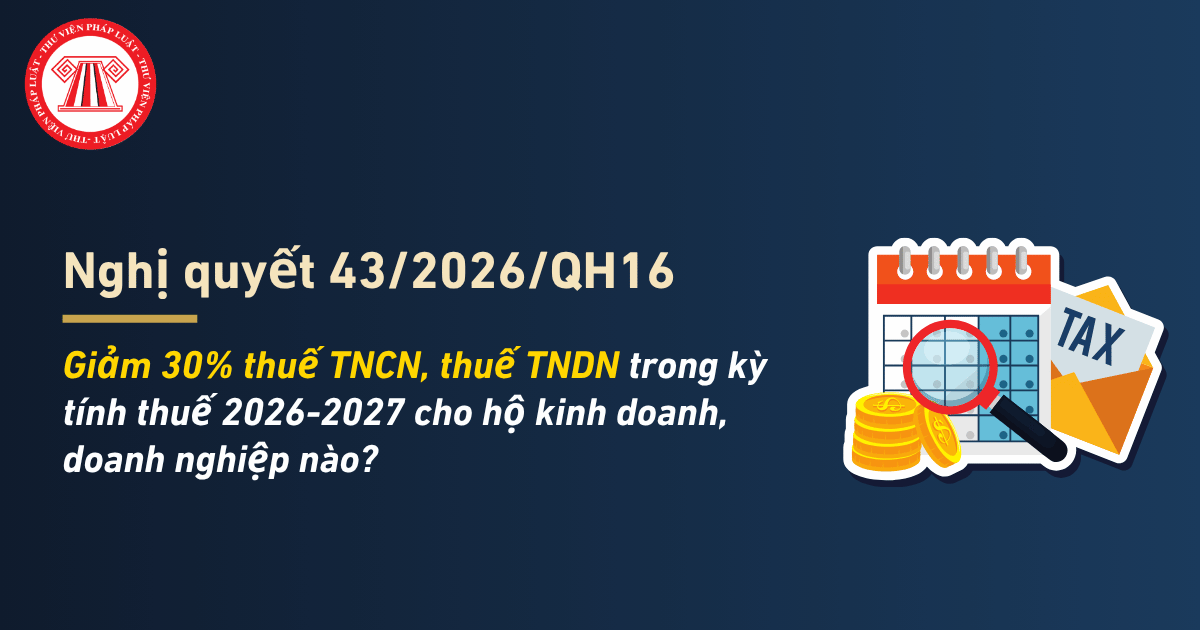 Giảm 30% thuế TNCN, thuế TNDN 
