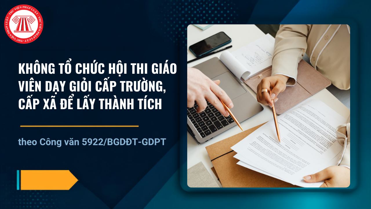  không tổ chức hội thi giáo viên dạy giỏi cấp trường, cấp xã để lấy thành tích chi tiết thế nào?