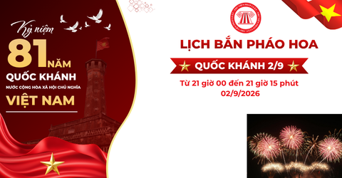 Lịch bắn pháo hoa 2 9 TPHCM năm 2026? Địa điểm bắn pháo hoa 2 9 2026 TPHCM ở đâu?