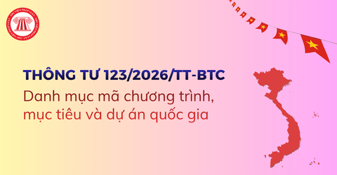Phụ lục Thông tư 123/2026/TT-BTC Danh mục mã chương trình, mục tiêu và dự án quốc gia chi tiết ra sao?