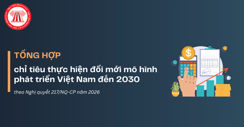 Tổng hợp chỉ tiêu thực hiện đổi mới mô hình phát triển Việt Nam đến 2030 theo Nghị quyết 217/NQ-CP