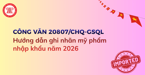 Hướng dẫn ghi nhãn mỹ phẩm nhập khẩu theo Công văn 20807/CHQ-GSQL năm 2026 ra sao?
