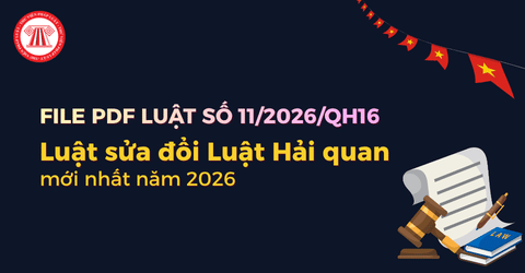 File PDF Luật sửa đổi Luật Hải quan 2014 tải về tại đâu? Xem chi tiết Luật số 11/2026/QH16 sửa đổi Luật Hải quan?