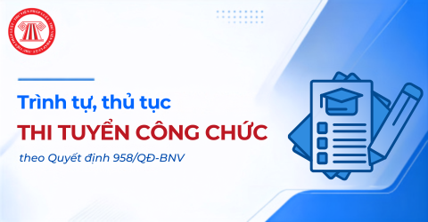 Trình tự, thủ tục THI TUYỂN CÔNG CHỨC theo Quyết định 958/QĐ-BNV chi tiết ra sao?