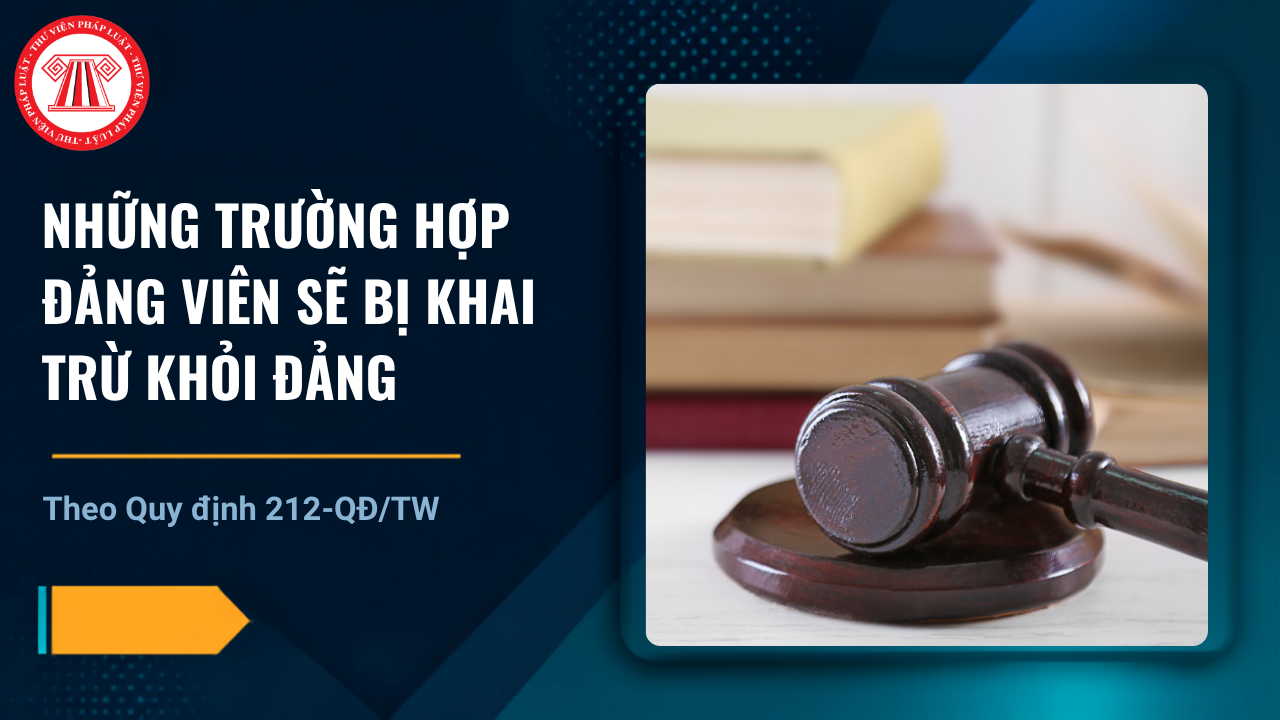 Đảng viên bị khai trừ khỏi Đảng theo Quy định 212 QĐ TW khi thuộc những trường hợp nào?