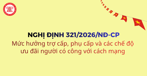 Nghị định 321 2026 NĐ CP về mức hưởng trợ cấp, phụ cấp và các chế độ ưu đãi người có công với cách mạng chi tiết ra sao?