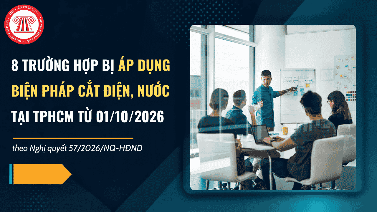 8 trường hợp bị áp dụng biện pháp cắt điện nước tại TPHCM 