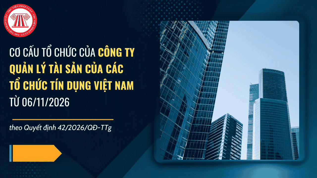 Cơ cấu tổ chức của Công ty Quản lý tài sản của các tổ chức tín dụng Việt Nam từ 06/11/2026 theo Nghị định 359 2026 ra sao?