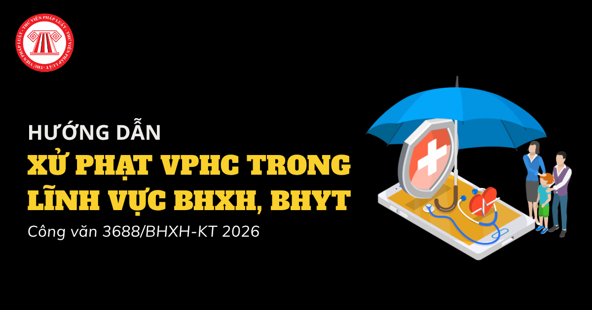 Hướng dẫn xử phạt VPHC trong lĩnh vực BHXH theo Công văn 3688 BHXH KT năm 2026 ra sao?