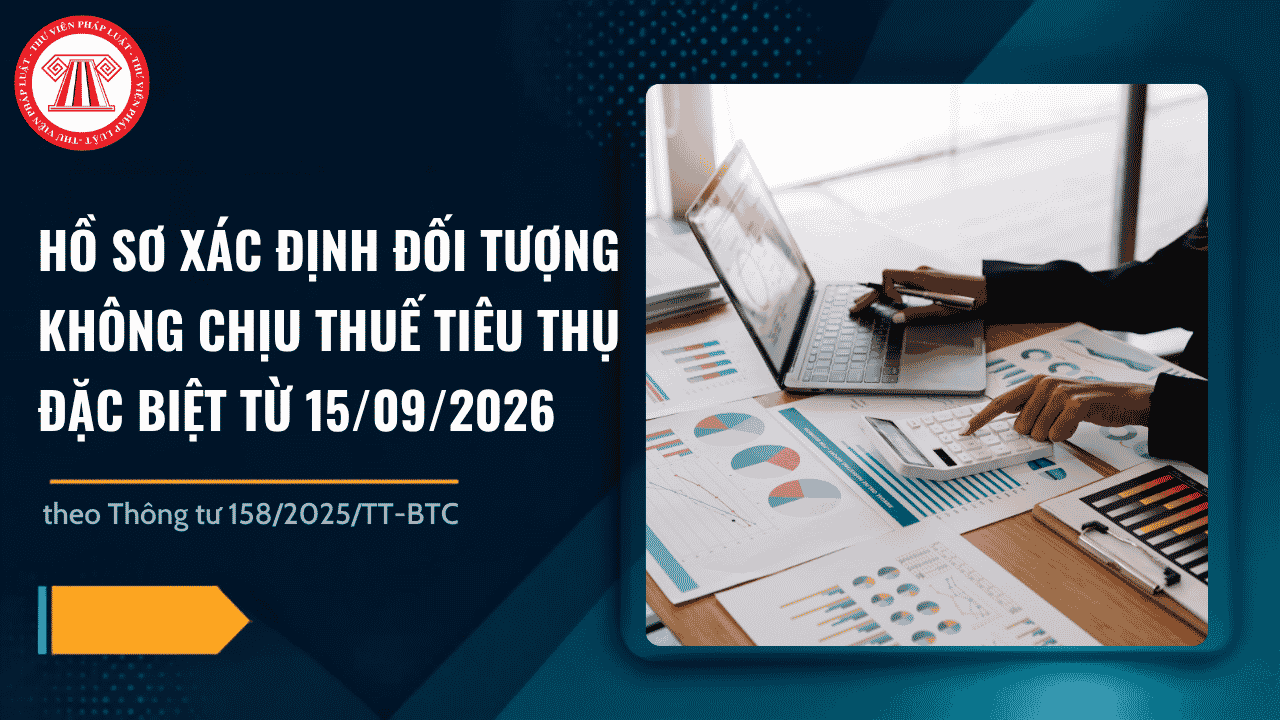 Hồ sơ xác định đối tượng không chịu thuế tiêu thụ đặc biệt