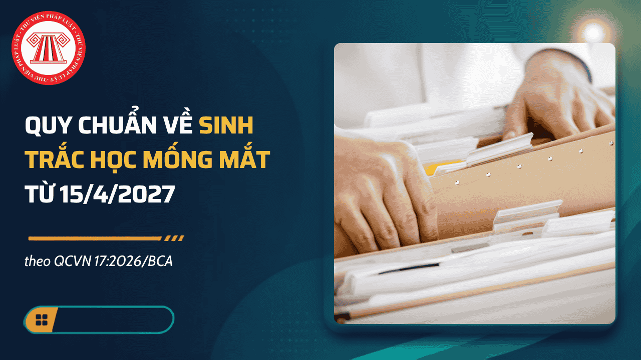 QCVN 17:2026/BCA: QUY CHUẨN về sinh trắc học mống mắt từ 15/4/2027 ra sao?