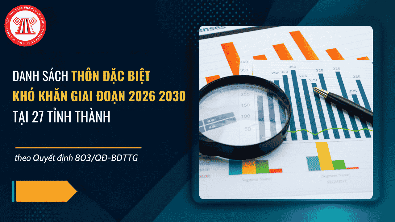 Quyết định 803 QĐ BDTTG danh sách thôn đặc biệt khó khăn giai đoạn 2026 2030 tại 27 tỉnh thành chi tiết thế nào?