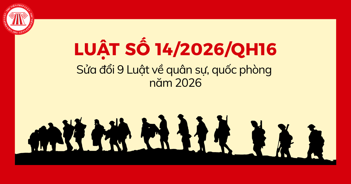 Luật sửa đổi 9 Luật về quân sự, quốc phòng năm 2026 quy định chi tiết thế nào?