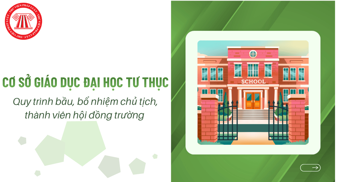 Quy trình bầu, bổ nhiệm chủ tịch, thành viên hội đồng trường cơ sở giáo dục đại học tư thục thực hiện thế nào?