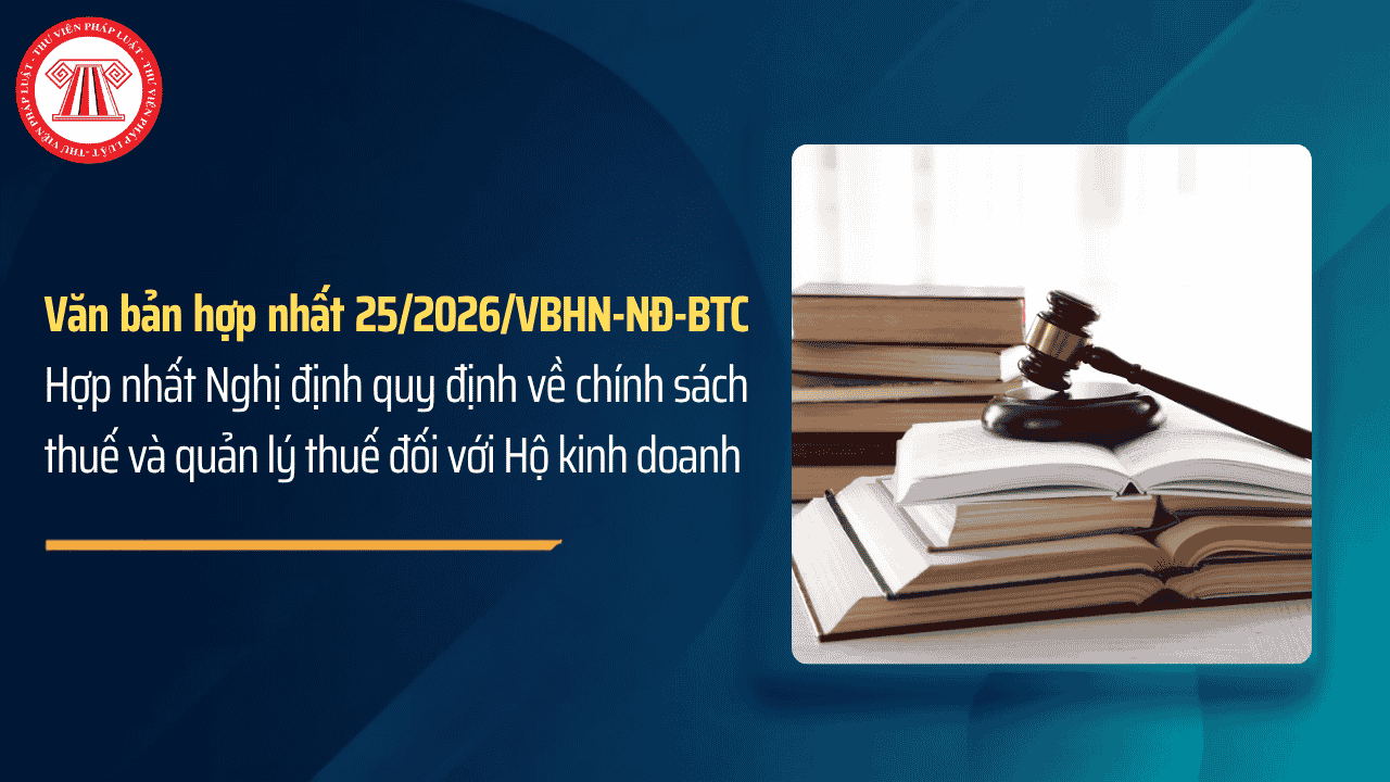 VBHN 25 2026 VBHN NĐ BTC Hợp nhất Nghị định 68 và Nghị định 141 quy định về chính sách thuế đối với hộ kinh doanh ra sao?