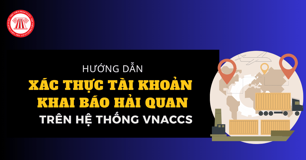 Hướng dẫn Xác thực tài khoản khai báo hải quan năm 2026 cho doanh nghiệp trên hệ thống VNACCS chi tiết các bước?