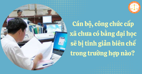 Cán bộ, công chức cấp xã chưa có bằng đại học sẽ bị tinh giản biên chế trong trường hợp nào? (Hình từ Internet)
