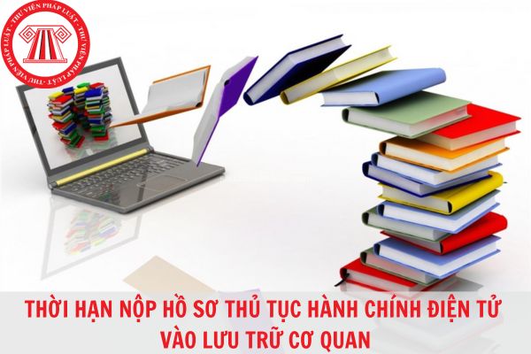  Thời hạn nộp lưu hồ sơ thủ tục hành chính điện tử vào Lưu trữ cơ quan là bao lâu?