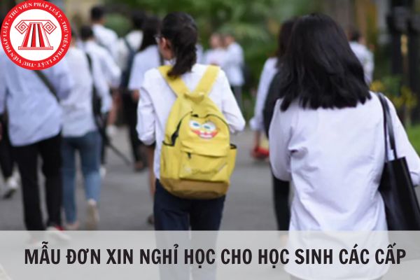 Mẫu đơn xin phép nghỉ học cho học sinh các cấp thông dụng nhất?