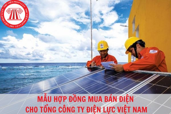 Mẫu hợp đồng mua bán điện cho Tập đoàn điện lực Việt Nam mới nhất 2023?