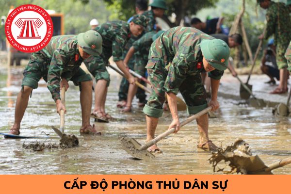 Có bao nhiêu cấp độ phòng thủ dân sự?