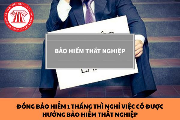 Đóng bảo hiểm 1 tháng thì nghỉ việc có được hưởng bảo hiểm thất nghiệp không?