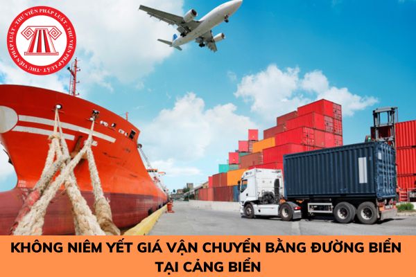 Doanh nghiệp vận tải Không niêm yết giá vận chuyển bằng đường biển tại cảng biển bị xử phạt như thế nào?