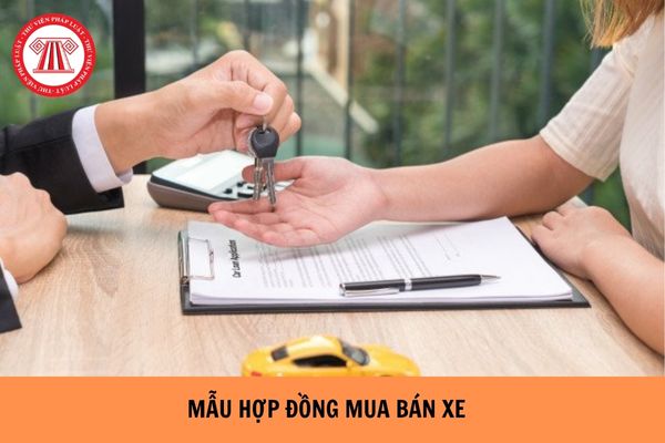 Mẫu hợp đồng mua bán xe mới nhất hiện nay?