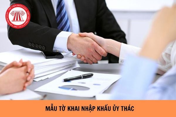 Mẫu tờ khai nhập khẩu ủy thác mới nhất hiện nay?