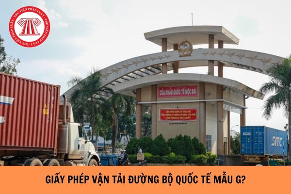 Ai có trách nhiệm xin cấp giấy phép vận tải đường bộ quốc tế mẫu G?