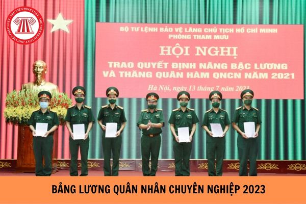 Bảng lương quân nhân chuyên nghiệp mới nhất năm 2023? (Hình từ Internet).