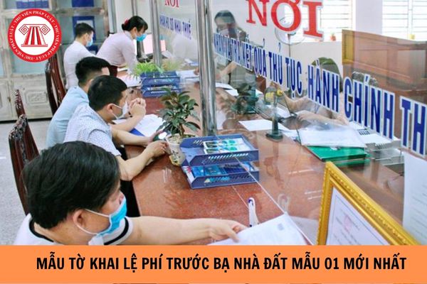 Mẫu tờ khai lệ phí trước bạ nhà đất mẫu 01 mới nhất hiện nay? (Hình từ Internet).