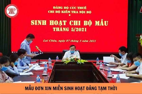 Mẫu Đơn xin miễn sinh hoạt Đảng tạm thời năm 2023? Đảng viên được xin miễn sinh hoạt Đảng tạm thời khi nào? (Hình từ Internet).