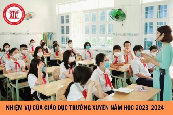 Hướng dẫn thực hiện nhiệm vụ đối với Giáo dục thường xuyên năm học 2023-2024? 