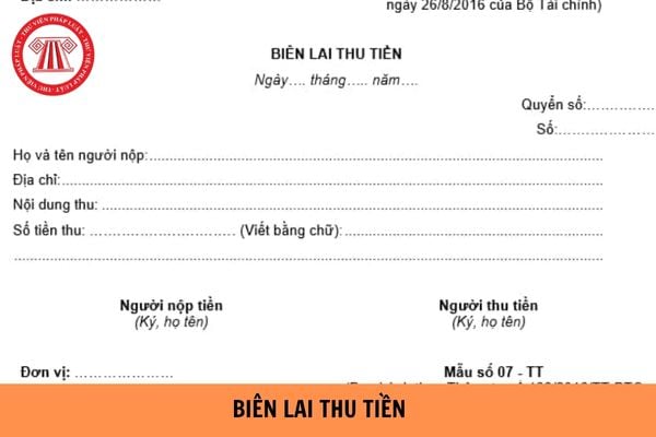 Mẫu biên lai thu tiền theo mới nhất hiện nay?