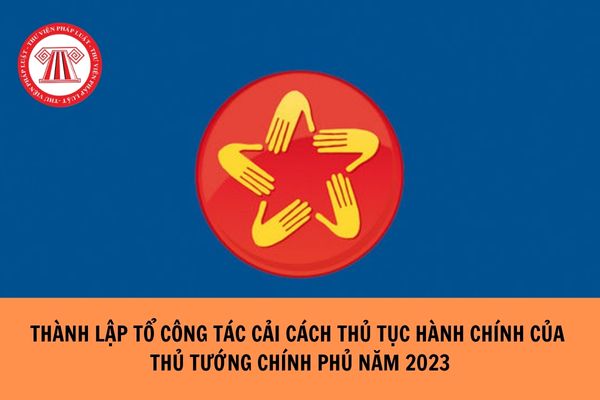 Thành lập Tổ công tác cải cách thủ tục hành chính của Thủ tướng Chính phủ năm 2023?