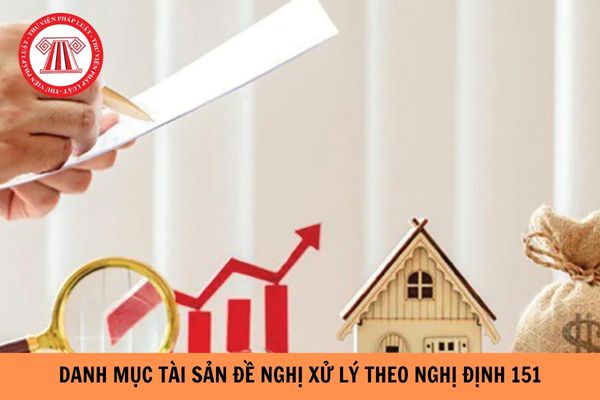 Mẫu Danh mục tài sản đề nghị xử lý theo Nghị định 151?