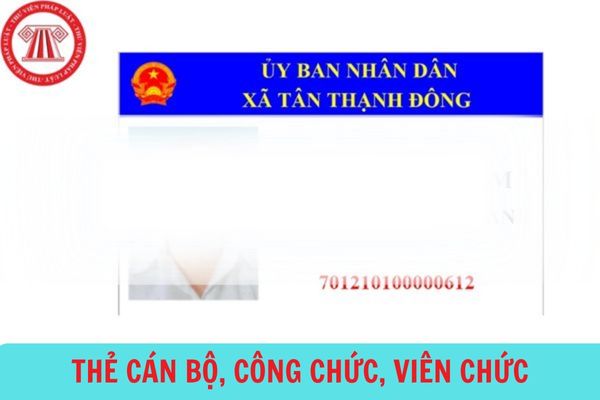 Mẫu thẻ cán bộ công chức viên chức mới nhất 2023?