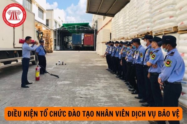 Để được tổ chức đào tạo nhân viên dịch vụ bảo vệ thì cơ sở kinh doanh dịch vụ bảo vệ cần phải đáp ứng được những điều kiện gì?