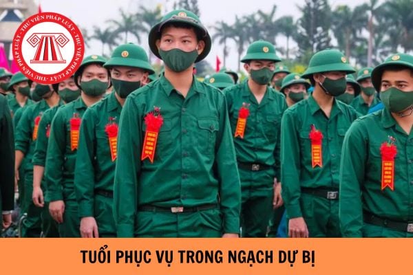 Tuổi phục vụ trong ngạch dự bị từ đủ 18 tuổi đến hết bao nhiêu tuổi?