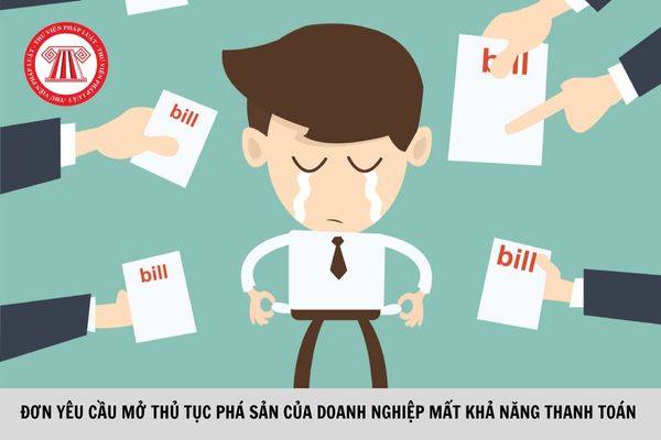 Đơn yêu cầu mở thủ tục phá sản của doanh nghiệp mất khả năng thanh toán bao gồm những giấy tờ gì?