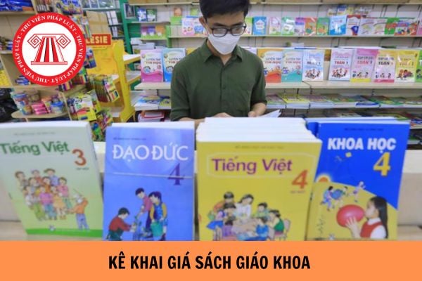 Sách giáo khoa có phải là hàng hóa thuộc danh mục mặt hàng phải kê khai giá không?