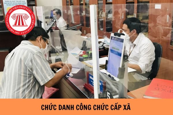 Các chức danh công chức cấp xã mới nhất hiện nay gồm những ai?