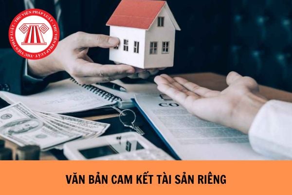 Mẫu Văn bản cam kết tài sản riêng của vợ chồng mới nhất hiện nay?