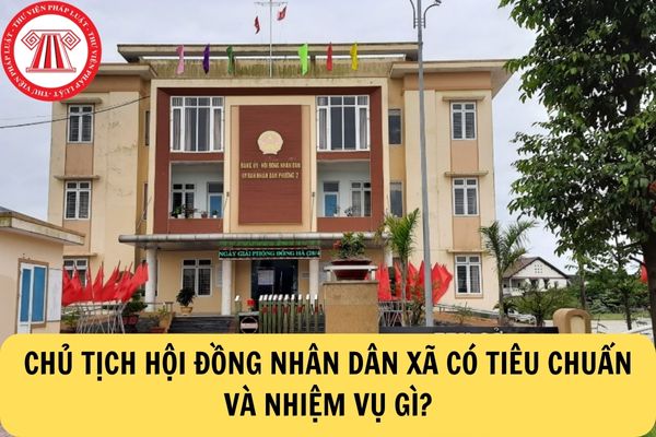 Chủ tịch Hội đồng nhân dân xã có chức năng tiêu chuẩn như thế nào?