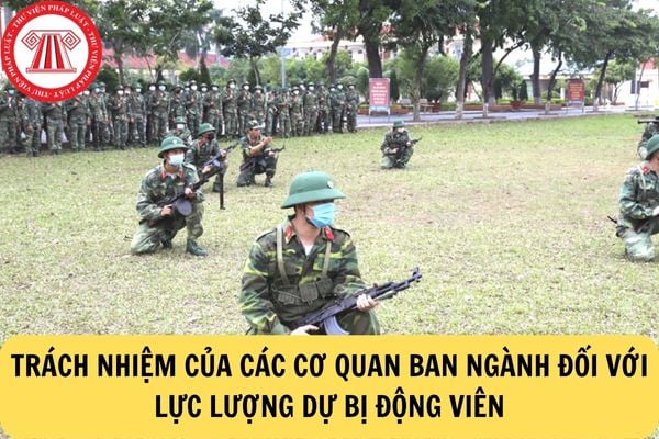 Trách nhiệm của các cơ quan ban ngành đối với lực lượng dự bị động viên